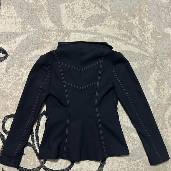 Tia Dorraine-Details Matter Tailored Jacket - Black & Pink Size small - Picture 5 of 7